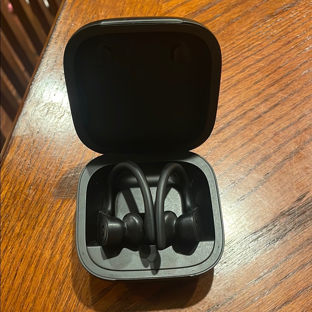 Black Wireless Earbuds with Charging Case